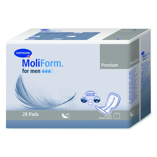 Wkłady anatomiczne dla inkontynencji umiarkowanej MoliForm® Premium soft for men