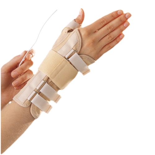 Długa bioceramiczna orteza nadgarstka z taśmą mocującą i stabilizacją kciuka - 3182