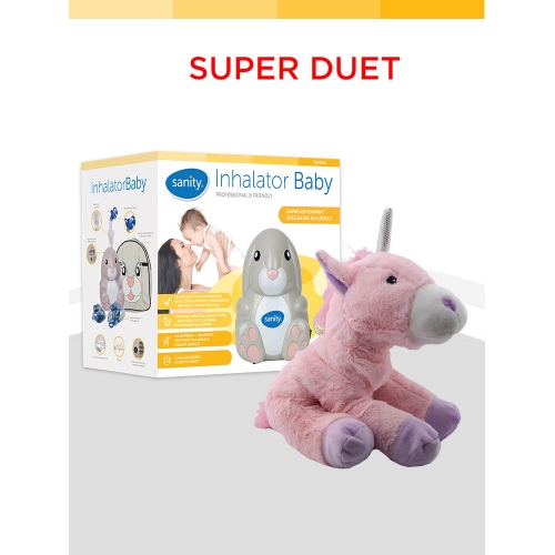 Super duet Inhalator BABY i rozgrzewający JEDNOROŻEC SANITY
