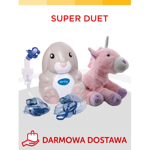 Super duet Inhalator BABY i rozgrzewający JEDNOROŻEC SANITY