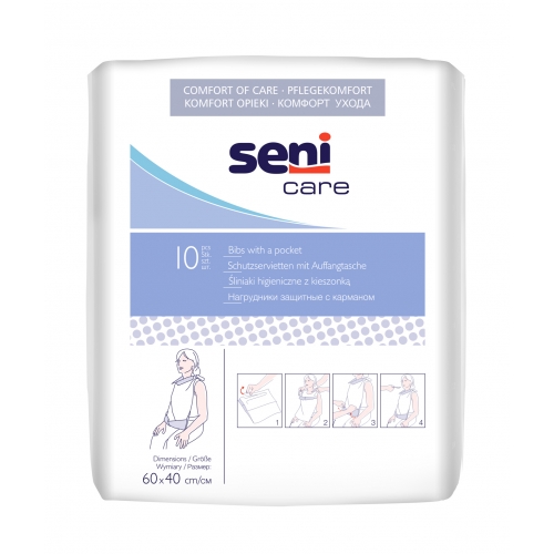 Seni Care śliniaki z kieszonką