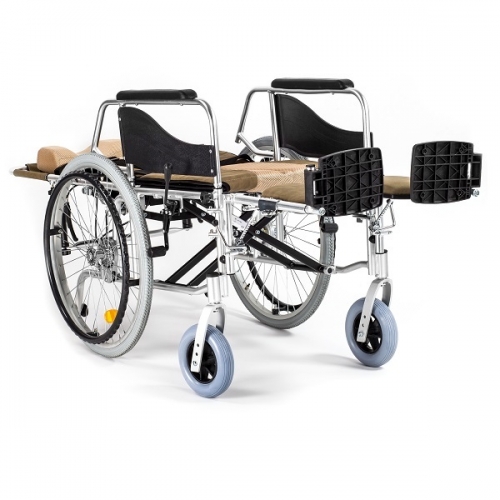 Wózek iwalidzki aluminiowy stabilizujacy plecy i głowę