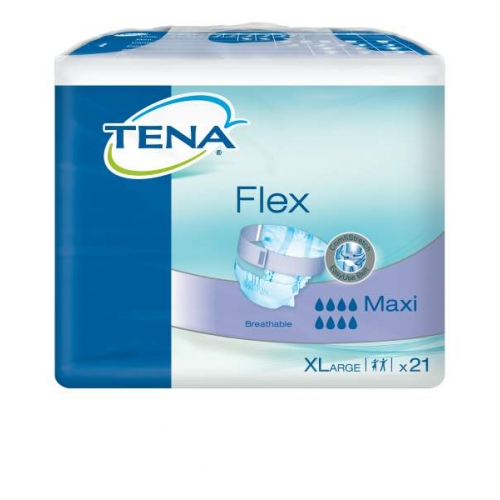 TENA Flex Maxi Extra Large, pieluchomajtki, 21 sztuk