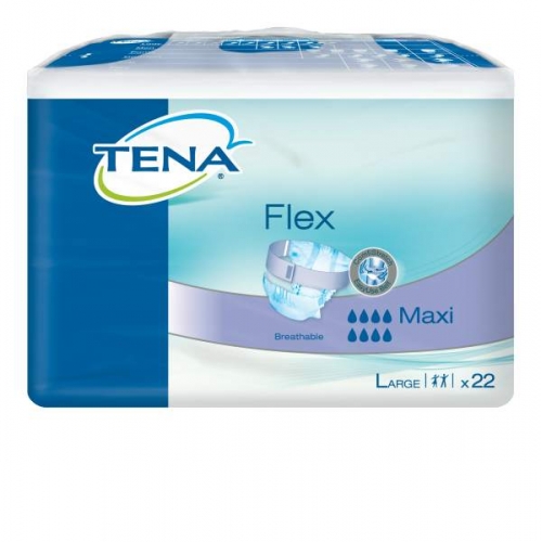TENA Flex Maxi Large, pieluchomajtki, 22 sztuk