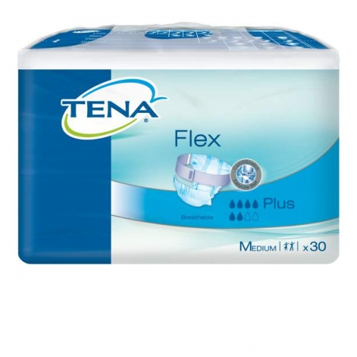 TENA Flex Plus Medium, pieluchomajtki, 30 sztuk