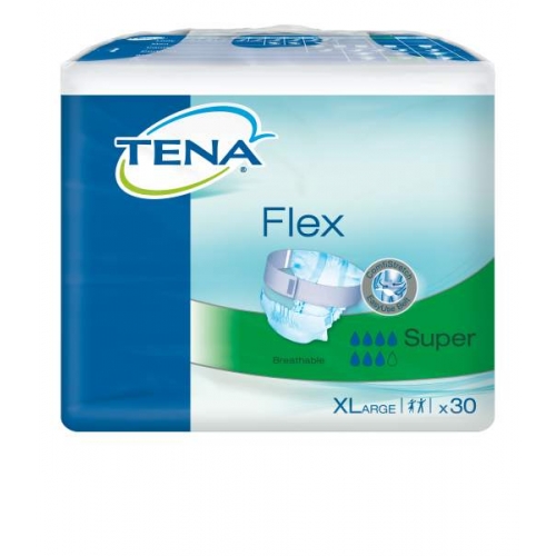 TENA Flex Super Extra Large, pieluchomajtki, 30 sztuk