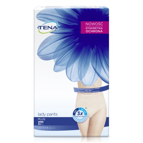 TENA Lady Pants Plus L (95-130 cm), bielizna chłonna, 30 sztuk