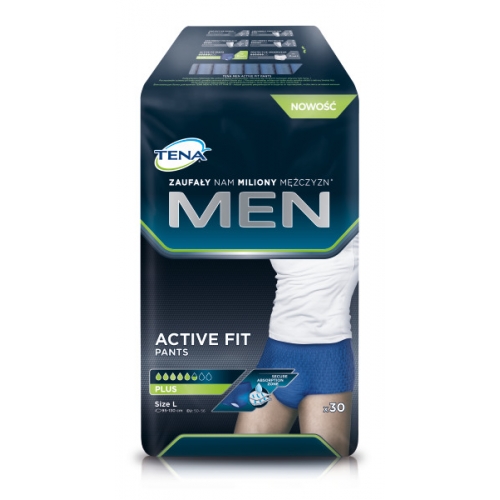 TENA Men Pants Plus L (95-130 cm), bielizna chłonna, 30 sztuk