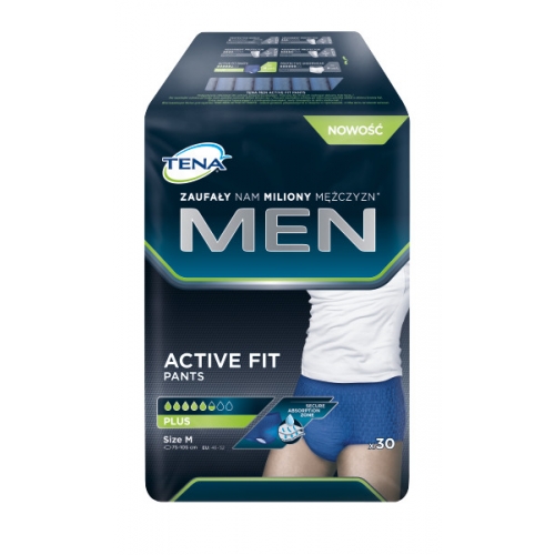 TENA Men Pants Plus M (75-105 cm), bielizna chłonna, 30sztuk