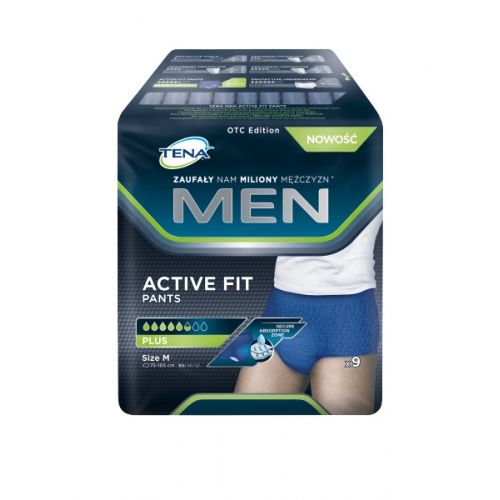 TENA Men Pants Plus OTC Edition M (75-105 cm), bielizna chłonna, 9 sztuk