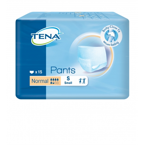 TENA Pants Normal S (65-85 cm), majtki chłonne, 15 sztuk
