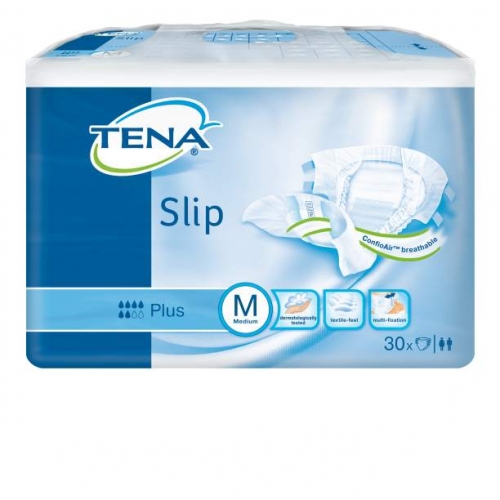 TENA Slip Plus Medium, pieluchomajtki, 30 sztuk