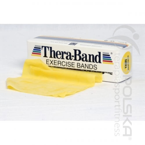 Taśmy rehabilitacyjne 2,5 m Thera Band® żółta, słaba